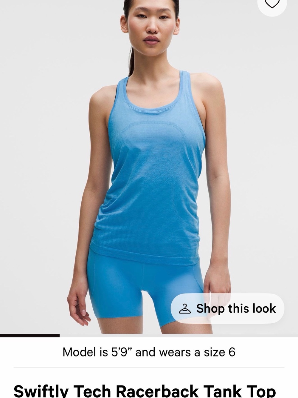 lululemon athletica Swiftly Tech Racerback Tank Top - Blue